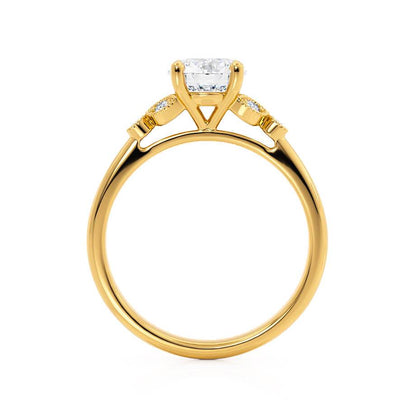 1.5 CT Round Cluster Lab Grown Diamond Engagement Ring