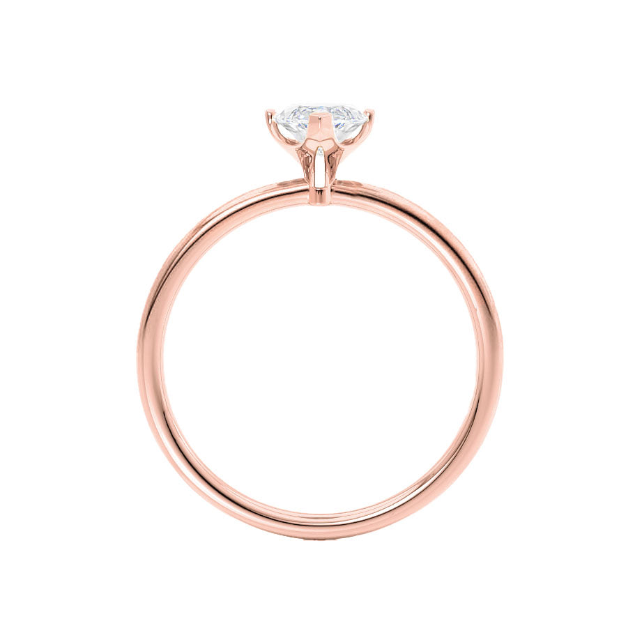 1 CT Marquise Solitaire Lab Grown Diamond Engagement Ring