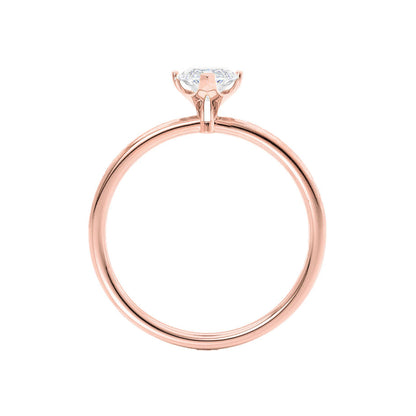 1 CT Marquise Solitaire Lab Grown Diamond Engagement Ring