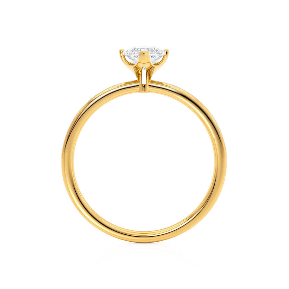 1 CT Marquise Solitaire Lab Grown Diamond Engagement Ring