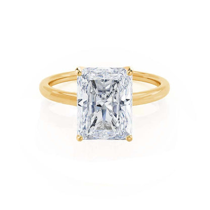 1.2 CT Radiant Solitaire Lab Grown Diamond Engagement Ring