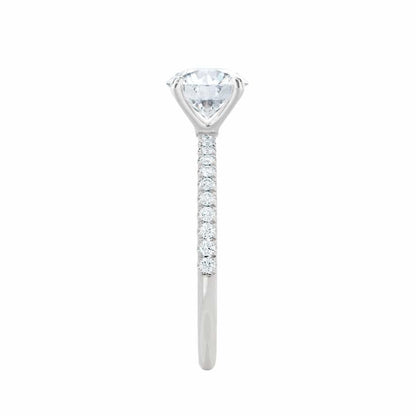 1.2 CT Radiant Pave Lab Grown Diamond Engagement Ring
